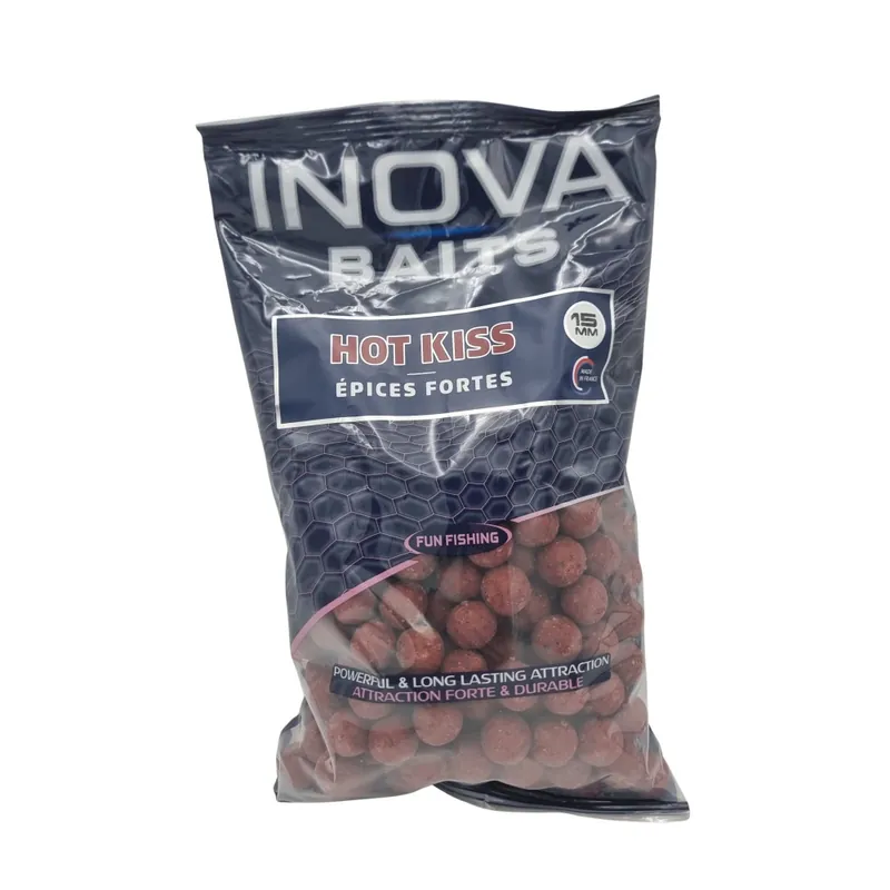 Bouillettes Inova Baits Hot Kiss 800 g Fun Fishing Offre Spéciale