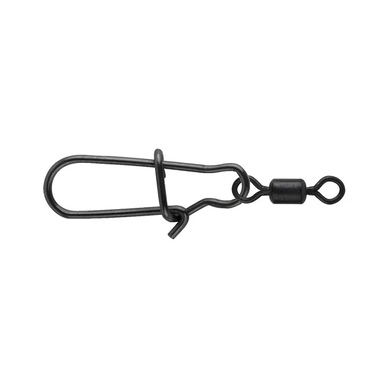 Populaire SPRO Matte Black Easy Snap + Rolling Swivel