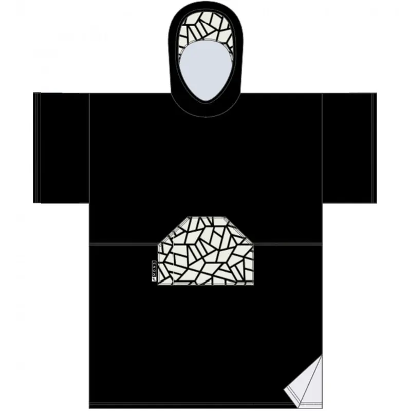 Must-Have Poncho de bain Madness Black Mozaic