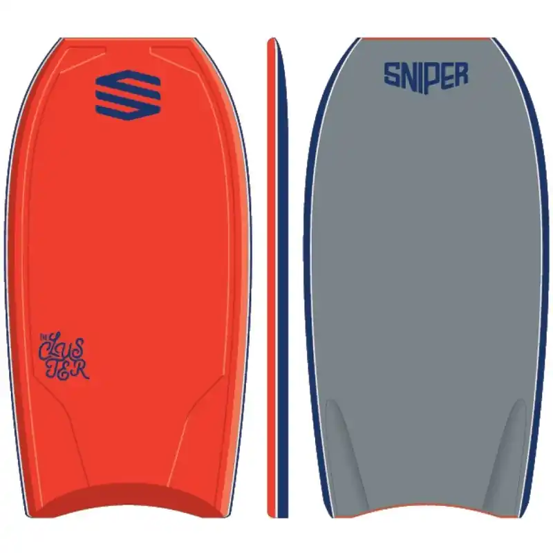 Dernier Modèle Bodyboard Sniper Improve Series Cluster PE Rouge/Gris 40