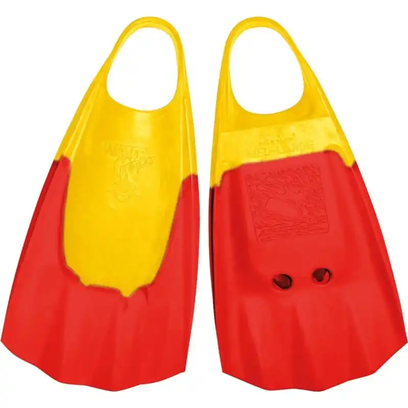 Usine Directe Palme bodyboard Wave Gripper SW Swim Fins Jaune/Rouge M
