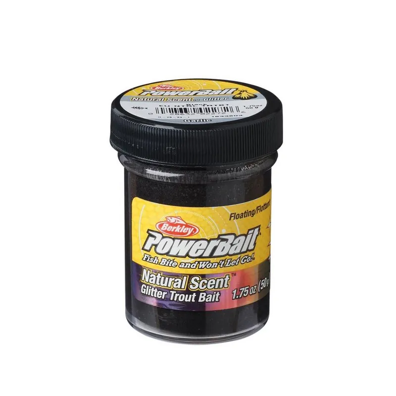 BERKLEY PowerBait Trout Bait – Garlic Black Glitter – 50g (1.75 oz) Prix Promo