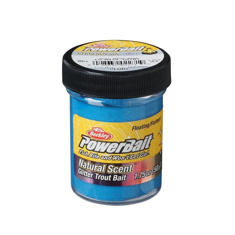 BERKLEY PowerBait Trout Bait – Garlic Blue Glitter – 50g (1.75 oz) Meilleure Vente