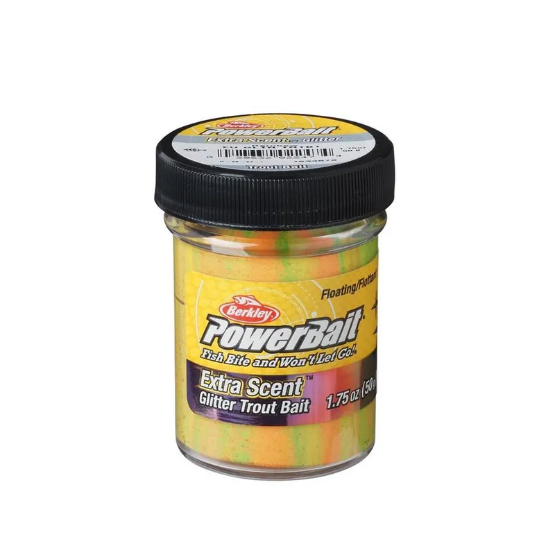 Berkley PowerBait Pâte à Truite Glitter Rainbow – 50g (1.75 oz) Meilleure Vente