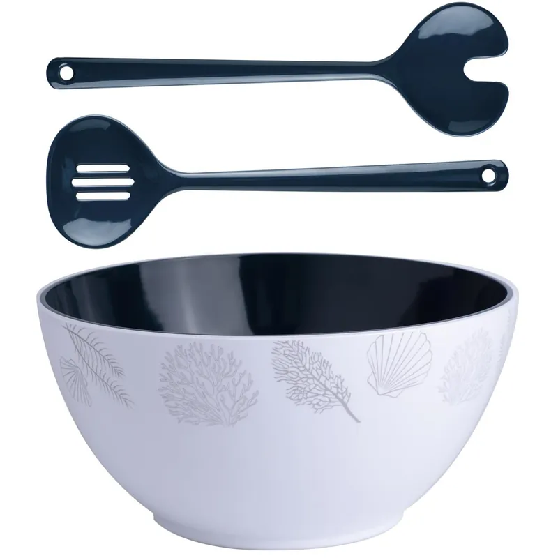 Seulement Aujourd&rsquo;hui Saladier + Couverts Marine Business – Collection Living – 1 Pièce