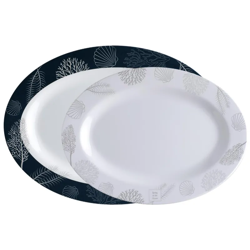 Nouvelle Collection Plateaux ovales Marine Business – Collection Living – 2 Pièces