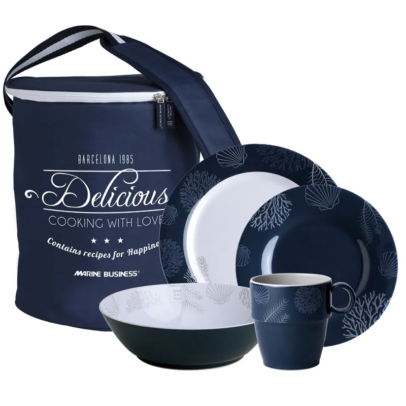Pack vaisselle Marine Business – Collection Living – 24 pièces Certifié