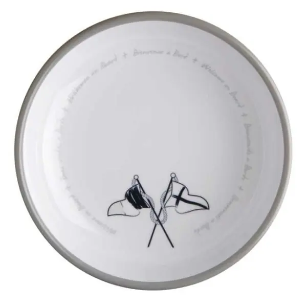 Assiette creuse Marine Business – Collection Welcome on Board – 6 pièces Prix Cassé