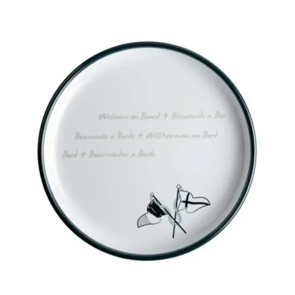 Assiette dessert Marine Business – Collection Welcome On Board – 6 pièces Livraison Express