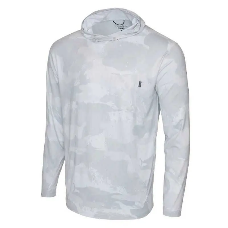 T-Shirt Pelagic Freespool Brush Camo à capuche manches longues Prix Choc