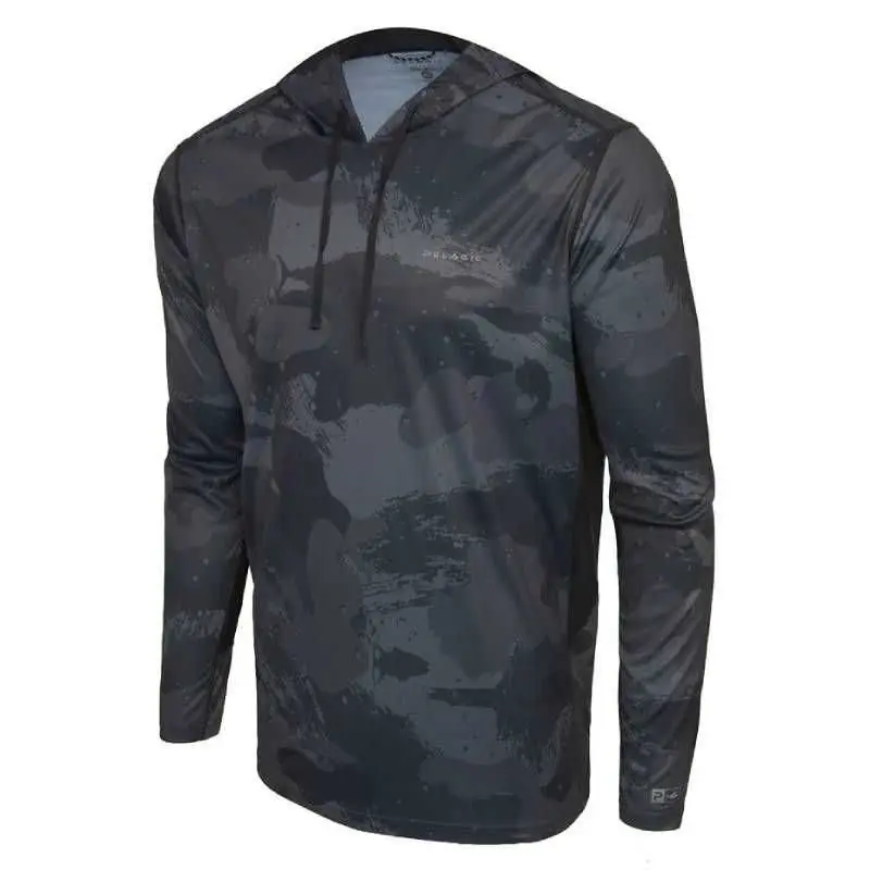 T-Shirt Pelagic Vaportek Brush Camo à capuche manches longues Réduction