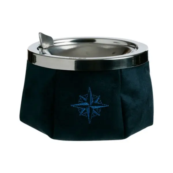 Soldes Cendrier Marine Business – Collection Windproof – Daim bleu marine