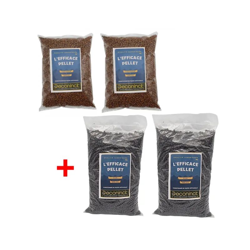 Bon Plan Pack de 2 Fish Pellets 6Mm 2Kg + 2 Expander Pellets 6Mm 1Kg