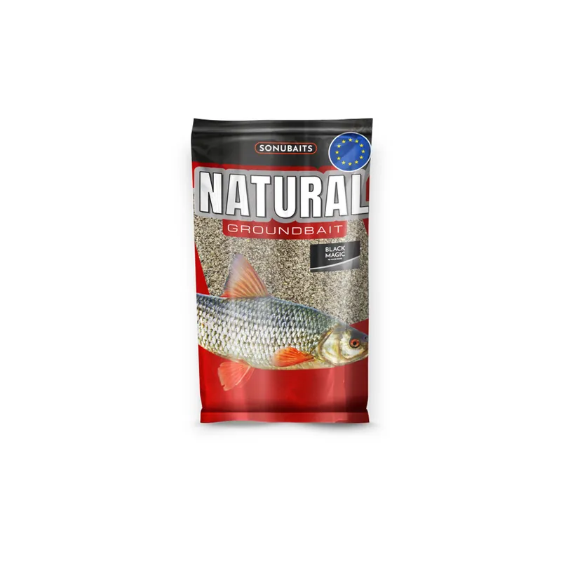 Satisfait Ou Remboursé Sonubaits Natural Black Magic – Amorce noire 1 kg spéciale gardon