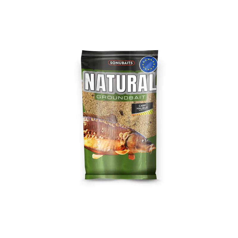 Sonubaits Natural Carp Halibut – Amorce 1 kg spéciale carpe au goût halibut Populaire