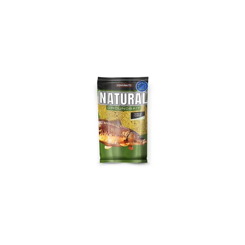 Marque Sonubaits Natural Vanilla Hemp 1 kg – Chènevis vanille pour carpes et gros poissons