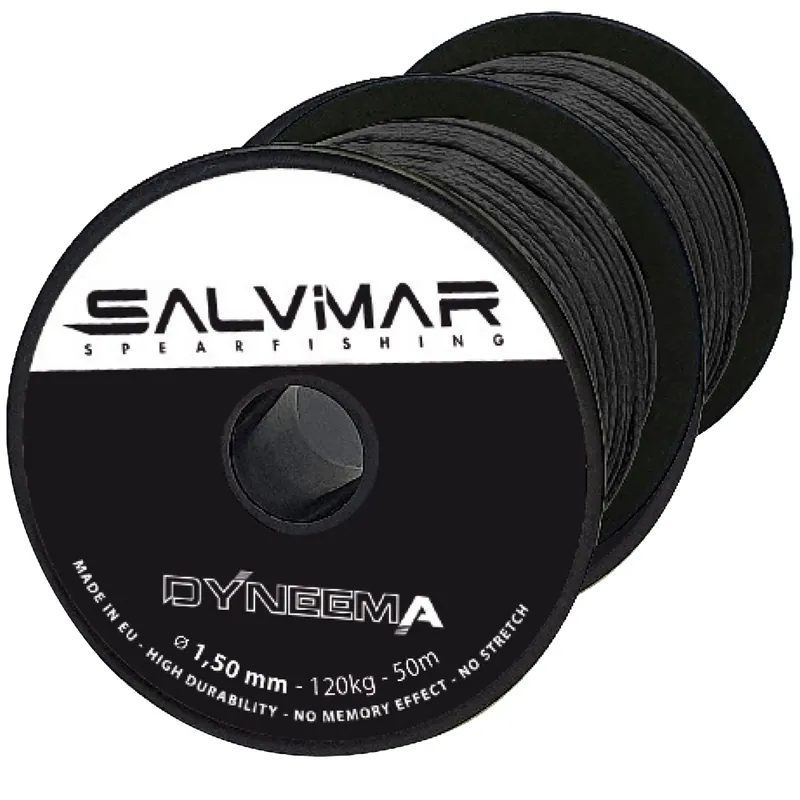 Bobine Salvimar Dyneema Ø 1.5mm – Black – 50 mètres Achat Immédiat