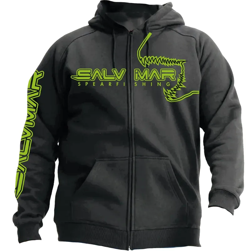Sweat à capuche Zippé Salvimar Homme – Gris Réduction
