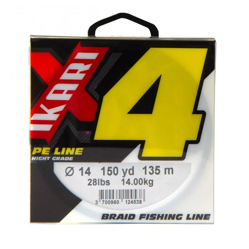 Tresse ikari 4 brins jaune 135m Pas Cher
