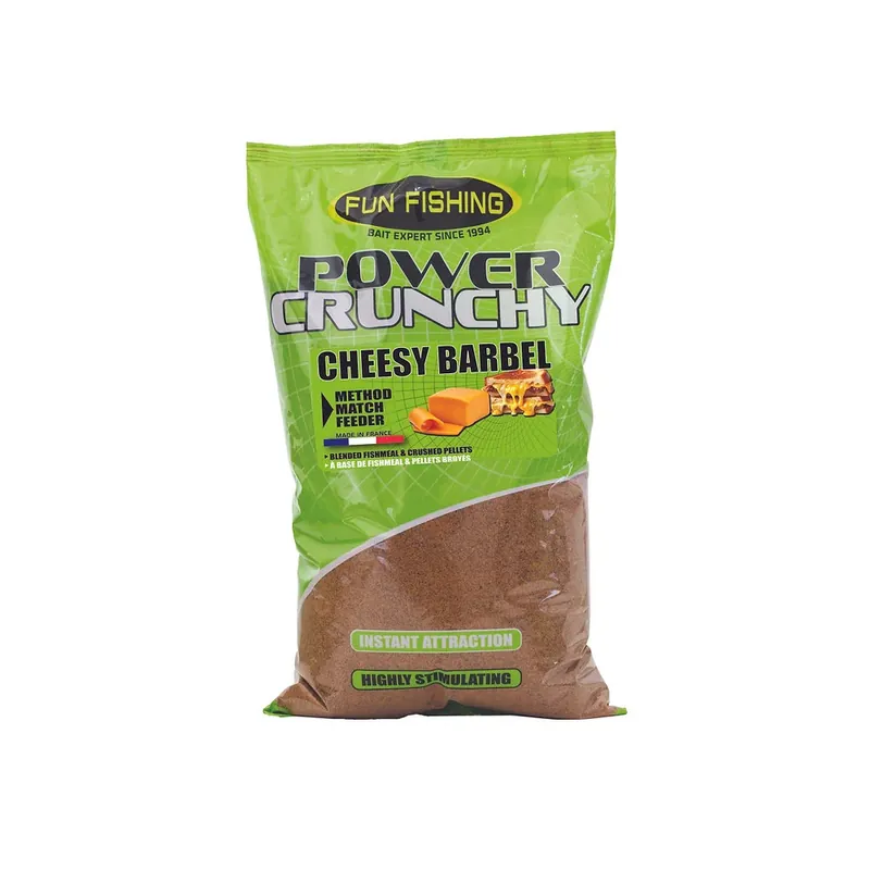 Super Prix Amorce power crunchy 2kg cheesy barbel Fun fishing