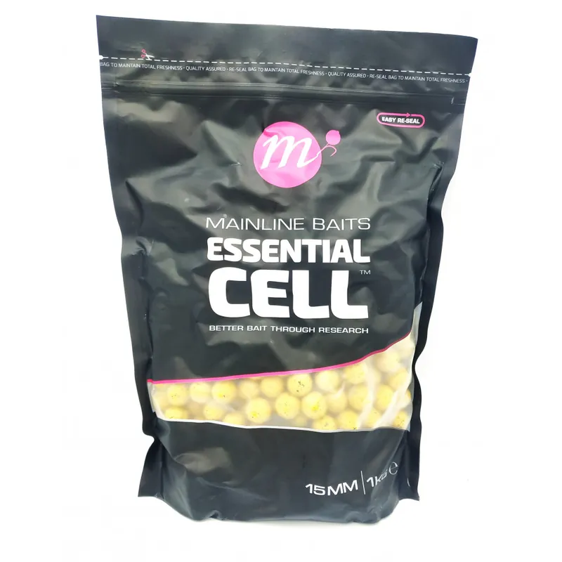 Nouveauté Mainline shelf life bouillettes Essential CELL 15mm