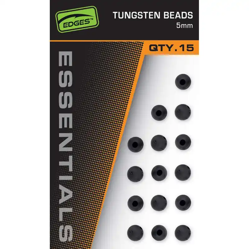 Fox Edges 5mm tungsten beads x 15 Seulement Aujourd'hui