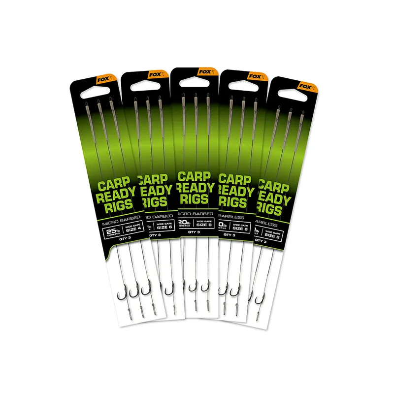 Seulement Aujourd&rsquo;hui Carp Ready Rigs X3 Wide Gape Sz
