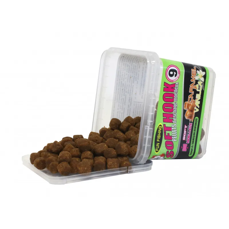 Soft Hooks Pellets – 105Gr – 9 Mm – Caramel Vanille Fun Fishing Satisfait Ou Remboursé