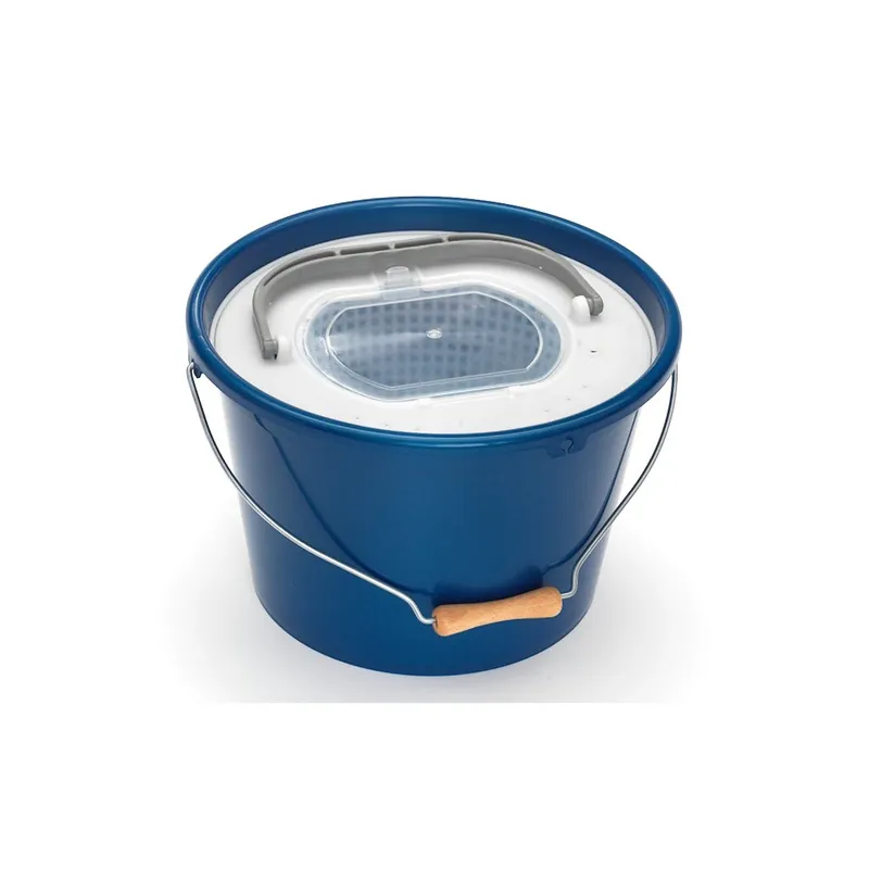 Seau À Vifs 18L Bleu Métal Anse Métal, Plastique A Plastilys Certifié