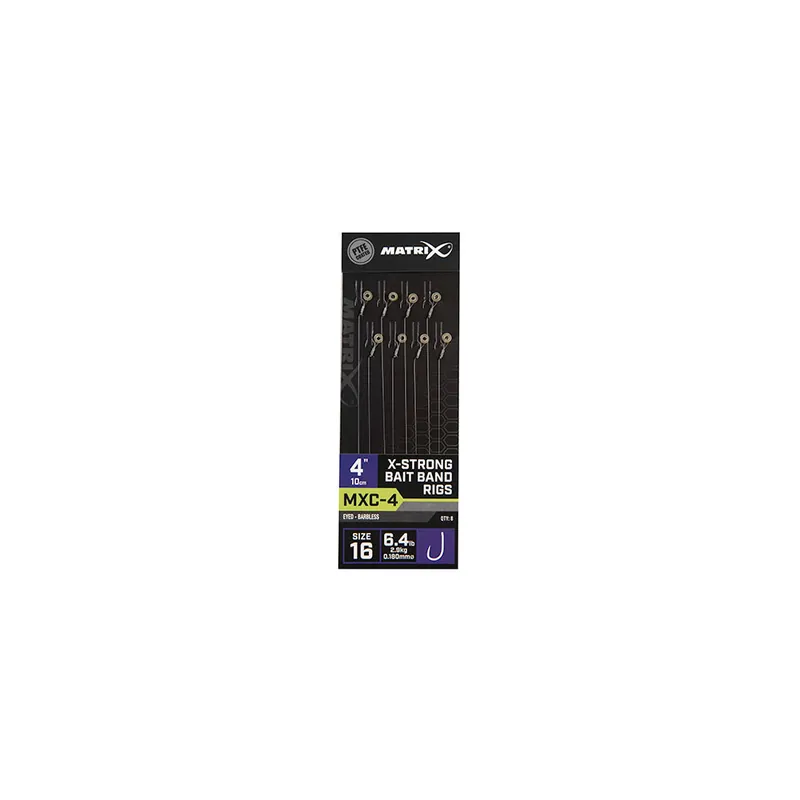 Produit De Marque Mxc- 4 Sz16 Barbless 0.18Mm Xs Bait Band