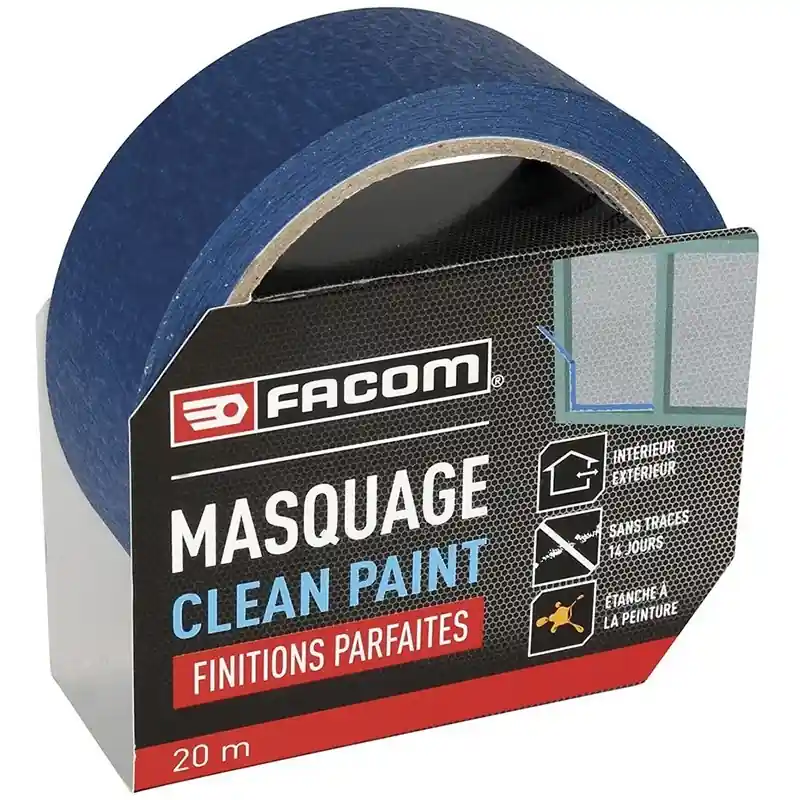 Ruban adhésif de masquage Facom Clean paint Expédié Aujourd&rsquo;hui