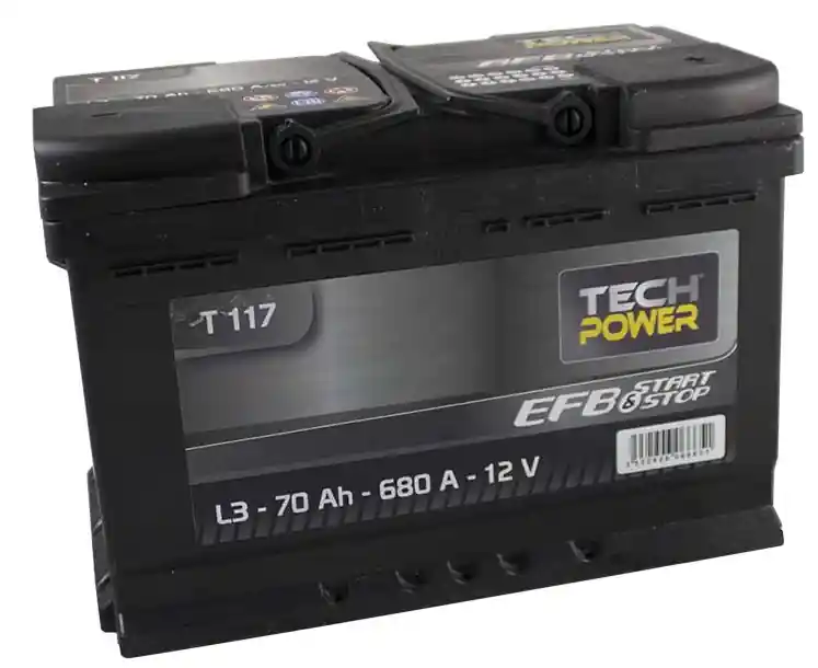 Batterie 12V 70Ah Tech Power Start & Stop EFB Certifié