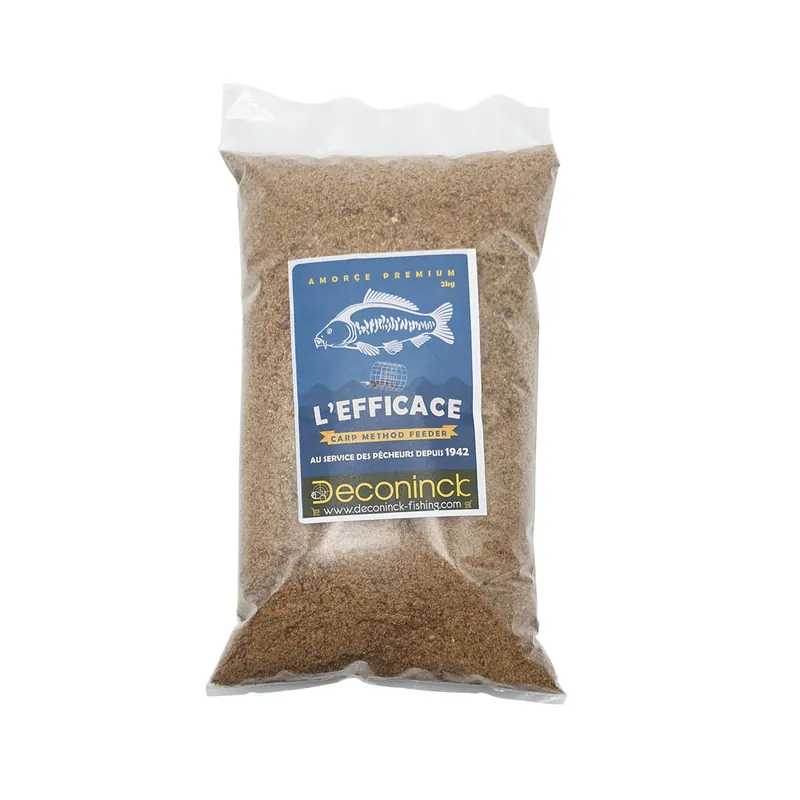 Amorce Deconinck Fishing "L‘efficace" Carp Method Feeder 2kg Pas Cher