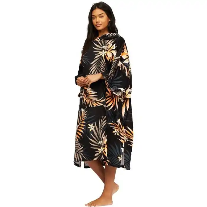 Nouvel Arrivage Poncho de bain à capuche Billabong – Black Pebble