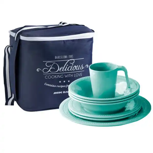 Commander Vite Set vaisselle Marine Business – Collection Harmony Acqua – 16 Pièces
