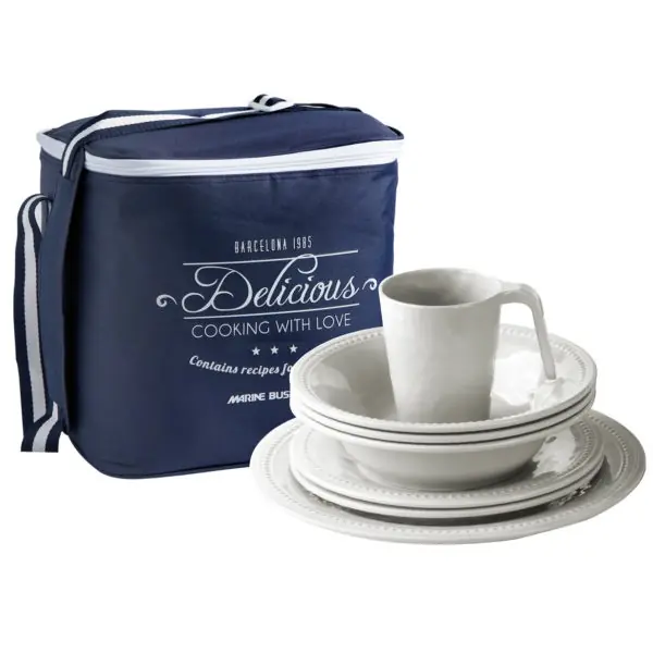 Set vaisselle Marine Business – Collection Harmony Perla – 16 Pièces Commander Vite