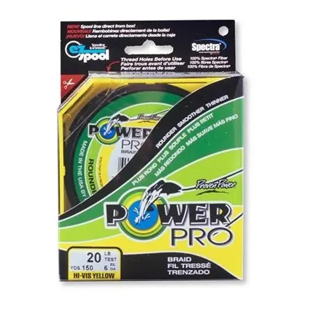 Tresse Power Pro – 135m 0.13mm 8kg Hi-Vis Yellow Nouvelle Collection