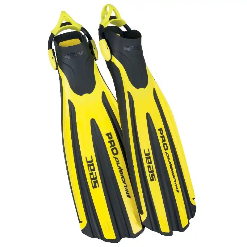 Prix Réduit Palmes Seac sub Propulsion sling strap Jaune