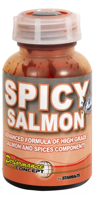Retour Gratuit Additif Liquide Starbaits Performance Concept Spicy Salmon Fluo Fish Dip Attractor - 200ml
